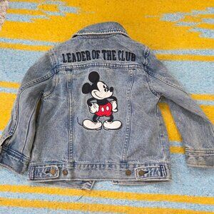 Disney Mickey Mouse Denim Jean Jacket Kid's Size 4